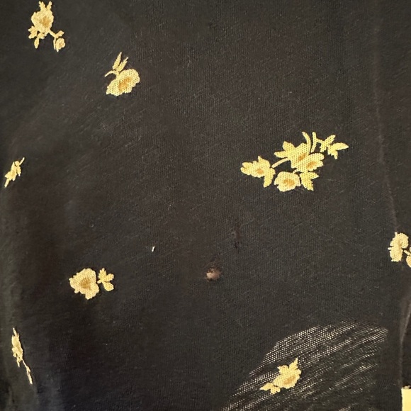 J.Crew Navy Floral Short Sleeve T-Shirt - Picture 3 of 4